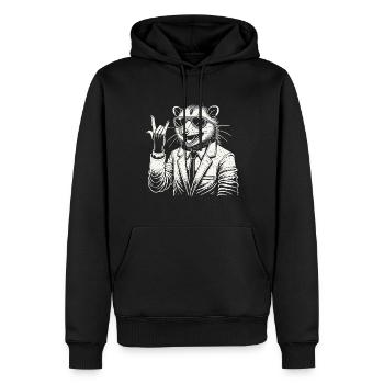 Opossum Rétro Rock Festival Heavy Metal - Sweat à capuche Premium bio Homme - noir - Devant - Nico (187cm)