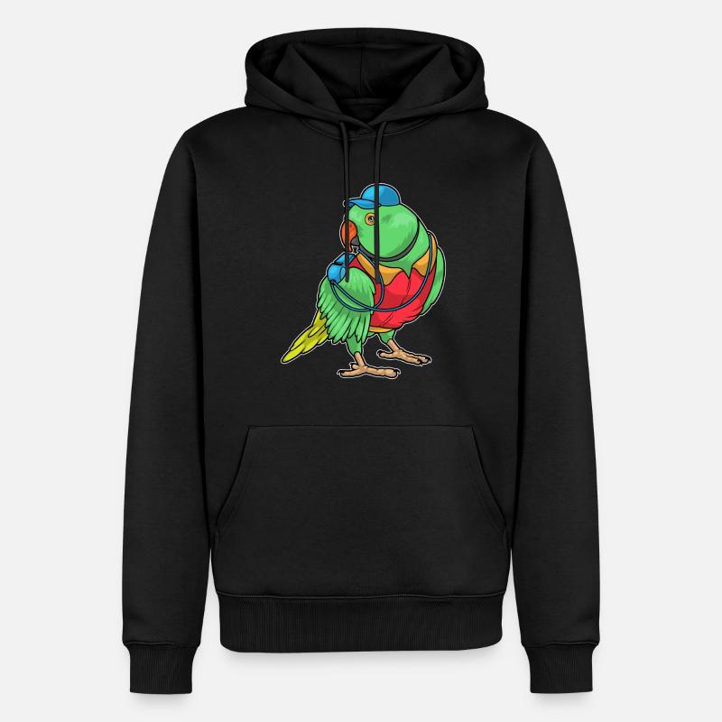 Sifflet d’arbitre Parrot - Sweat à capuche Premium bio Homme - noir