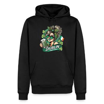 Dublin The Fun St. Patrick's Day Feier - Männer Premium Bio Hoodie - Schwarz - Vorne - Nico (187cm)