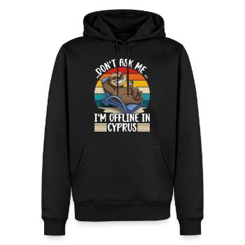 Zypern Urlaub - Männer Premium Bio Hoodie - Schwarz - Vorne - Nico (187cm)