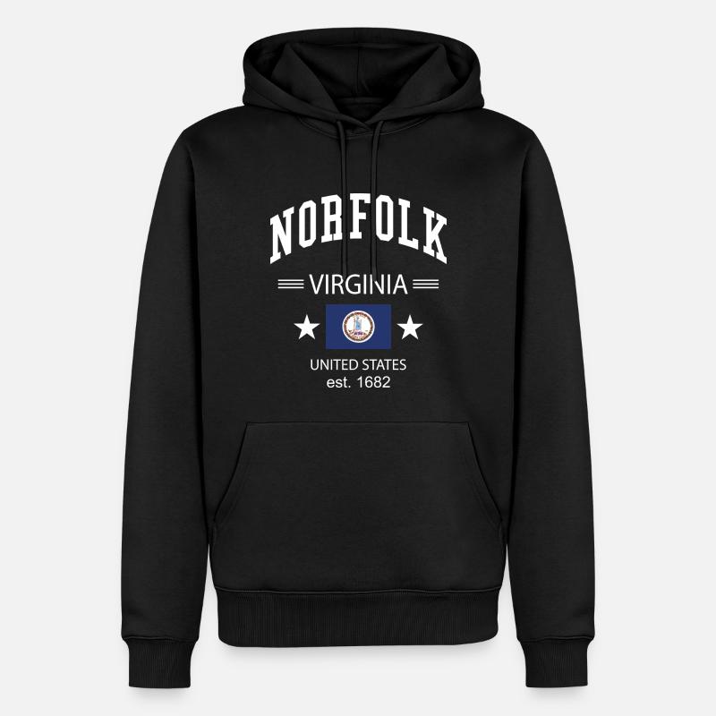 Norfolk - Männer Premium Bio Hoodie - Schwarz