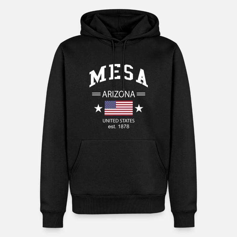 Mesa - Sweat à capuche Premium bio Homme - noir