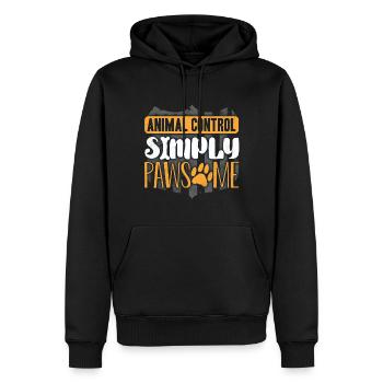 Animal Control Officer Simply Pawsome - Männer Premium Bio Hoodie - Schwarz - Vorne - Nico (187cm)