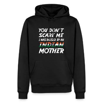 Indische Mutter Fun - Männer Premium Bio Hoodie - Schwarz - Vorne - Nico (187cm)