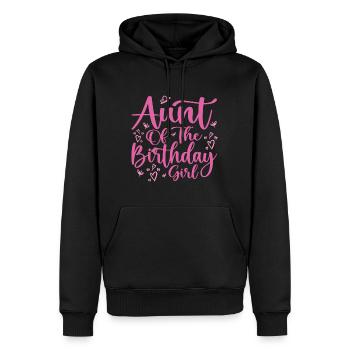 Tante Des Geburtstagskindes Familien-Matching-Party - Männer Premium Bio Hoodie - Schwarz - Vorne - Nico (187cm)