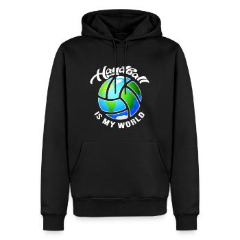 handball handballspieler handball-welt - Männer Premium Bio Hoodie - Schwarz - Vorne - Nico (187cm)