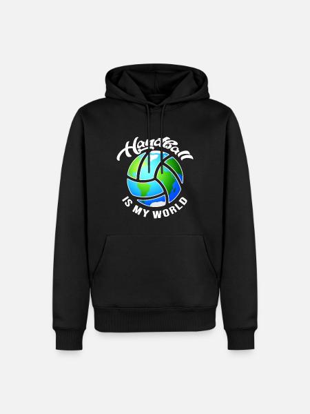 handball handballspieler handball-welt - Männer Premium Bio Hoodie - Schwarz