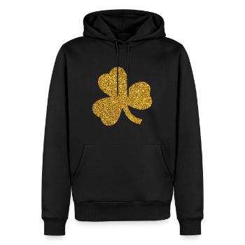 St. Patrick's Day Irland Geschenkidee Kleeblatt - Männer Premium Bio Hoodie - Schwarz - Vorne - Nico (187cm)