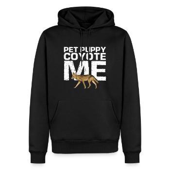 Capture de coyotes et conception de chasseur de coyotes - Sweat à capuche Premium bio Homme - noir - Devant - Nico (187cm)
