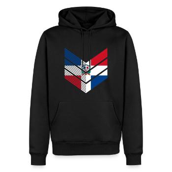 Dominican Republic Flag Dom Rep Flag Travel - Men’s Premium Organic Hoodie - black - Front - Nico (187cm)