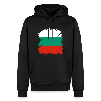 Bulgarien Flagge Bulgarische Fahne Goldstrand - Männer Premium Bio Hoodie - Schwarz - Vorne - Nico (187cm)