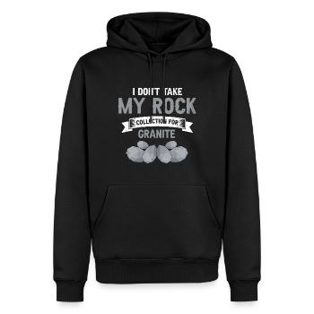 Collecteurs minéraux et ventilateur de minéraux de minerais - Sweat à capuche Premium bio Homme - noir - Devant - Nico (187cm)