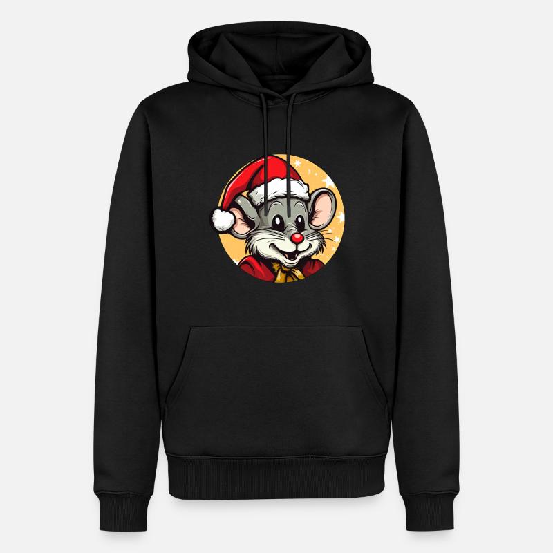 Noël des souris - Sweat à capuche Premium bio Homme - noir