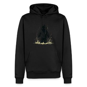The Mystery - Men’s Premium Organic Hoodie - black - Front - Nico (187cm)