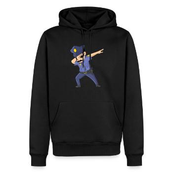 Dabbing Futur Policier Dab Danse Dabbing Flic - Sweat à capuche Premium bio Homme - noir - Devant - Nico (187cm)