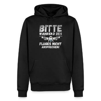Drohne Drohnenpilot Quadrokopter Pilot - Männer Premium Bio Hoodie - Schwarz - Vorne - Nico (187cm)
