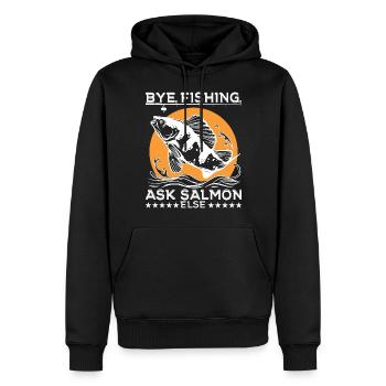 Lustiges Angeln - Männer Premium Bio Hoodie - Schwarz - Vorne - Nico (187cm)
