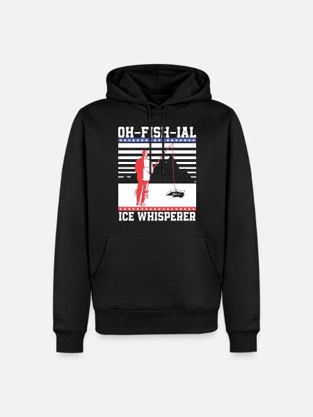 Ofishial Ice Fisherman - Men’s Premium Organic Hoodie - black