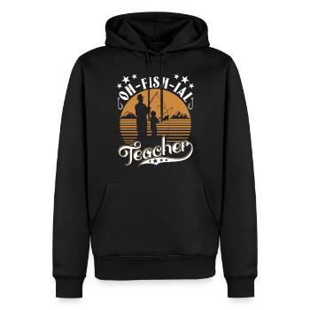 Ofishial Lehrer - Männer Premium Bio Hoodie - Schwarz - Vorne - Nico (187cm)