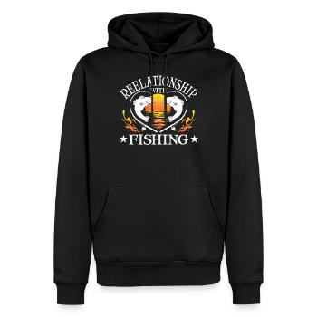 Forellen fischen - Männer Premium Bio Hoodie - Schwarz - Vorne - Nico (187cm)