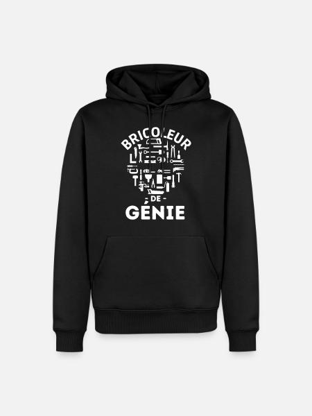 Bricoleur de génie 3 - Sweat à capuche Premium bio Homme - noir