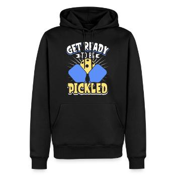Pickleball Player Pickleball Paddle Pickleball - Männer Premium Bio Hoodie - Schwarz - Vorne - Nico (187cm)