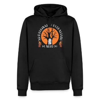 Aboriginal Australians Nerd - Männer Premium Bio Hoodie - Schwarz - Vorne - Nico (187cm)