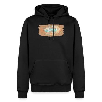Aborigines - Männer Premium Bio Hoodie - Schwarz - Vorne - Nico (187cm)