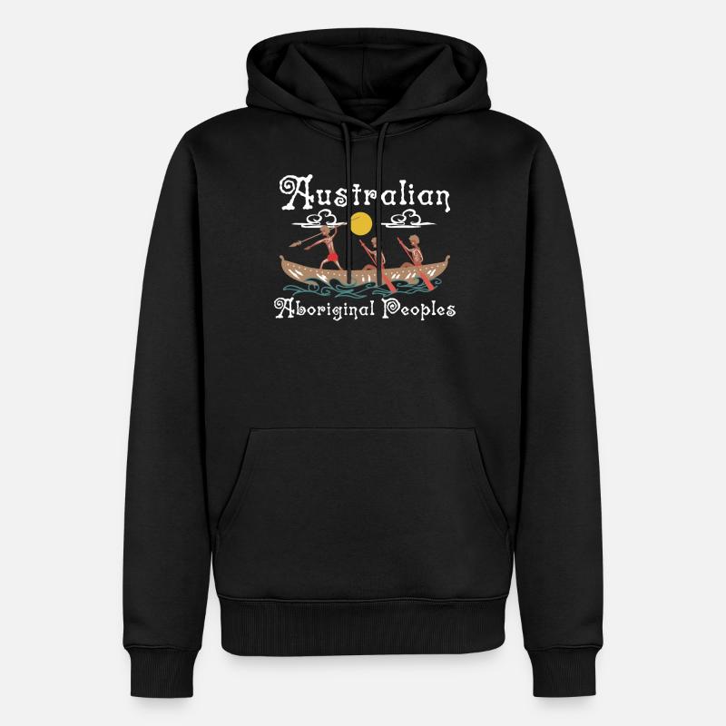 Aborigène d’Australie - Sweat à capuche Premium bio Homme - noir