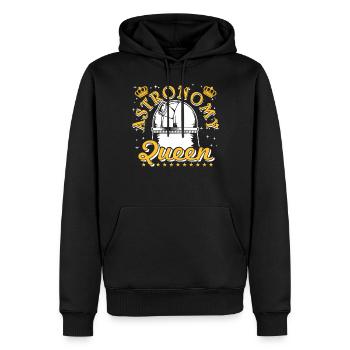 Astronomie-Königin - Männer Premium Bio Hoodie - Schwarz - Vorne - Nico (187cm)