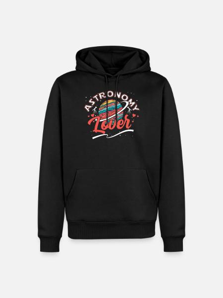 Astronomie - Männer Premium Bio Hoodie - Schwarz