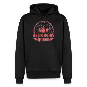 Königin der Astronomie - Männer Premium Bio Hoodie - Schwarz - Vorne - Nico (187cm)