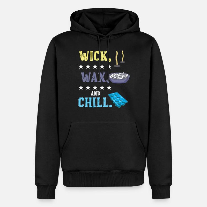 Mèche, épile et refroidit. - Sweat à capuche Premium bio Homme - noir