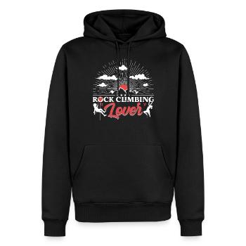 Liebhaber des Kletterns - Männer Premium Bio Hoodie - Schwarz - Vorne - Nico (187cm)
