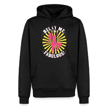 Sichern Sie mich, ich bin fabelhaft! - Männer Premium Bio Hoodie - Schwarz - Vorne - Nico (187cm)