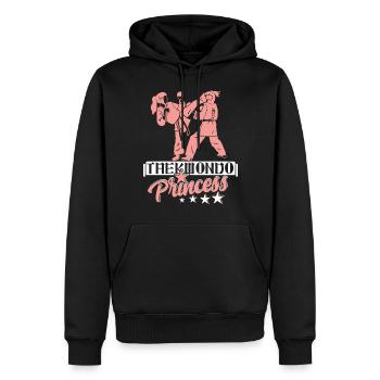 Taekwondo Prinzessin - Männer Premium Bio Hoodie - Schwarz - Vorne - Nico (187cm)