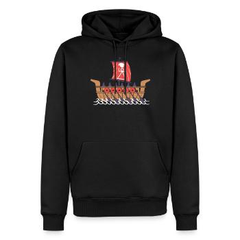 Schlachtschiff Karthago - Männer Premium Bio Hoodie - Schwarz - Vorne - Nico (187cm)