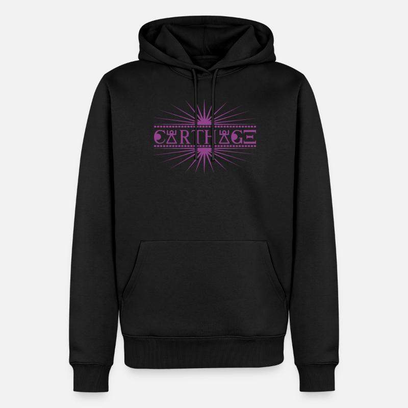 Carthage - Sweat à capuche Premium bio Homme - noir