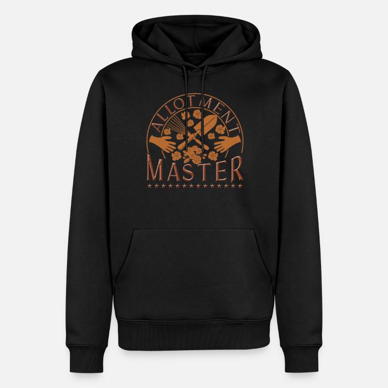 Maître d’allotissement - Sweat à capuche Premium bio Homme - noir
