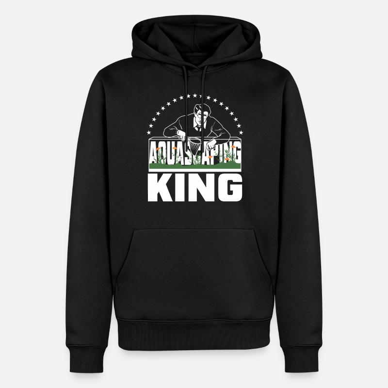 Roi de l’aquascaping - Sweat à capuche Premium bio Homme - noir