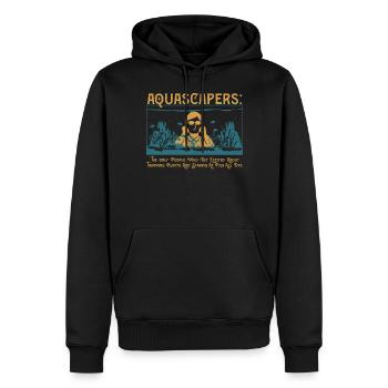 Aquascaper: Pflanzen trimmen und Fische anstarren - Männer Premium Bio Hoodie - Schwarz - Vorne - Nico (187cm)