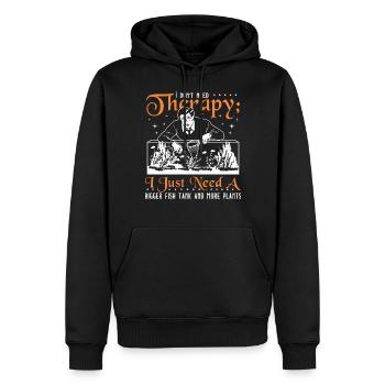 I just need a bigger fish tank and more plants - Men’s Premium Organic Hoodie - black - Front - Nico (187cm)