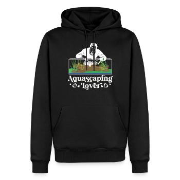 Aquascaping-Liebhaber - Männer Premium Bio Hoodie - Schwarz - Vorne - Nico (187cm)