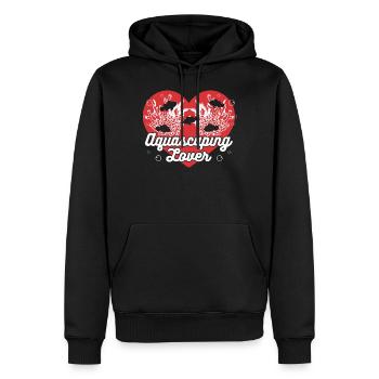 Aquascaping-Liebhaber - Männer Premium Bio Hoodie - Schwarz - Vorne - Nico (187cm)