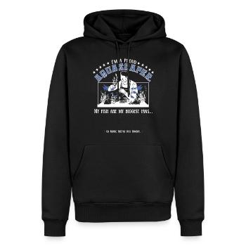 Je suis fier d’être un aquascaper - Sweat à capuche Premium bio Homme - noir - Devant - Nico (187cm)