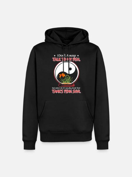 Talk about fish feng-shui - Men’s Premium Organic Hoodie - black