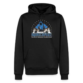 masters of underwater interior design. - Men’s Premium Organic Hoodie - black - Front - Nico (187cm)