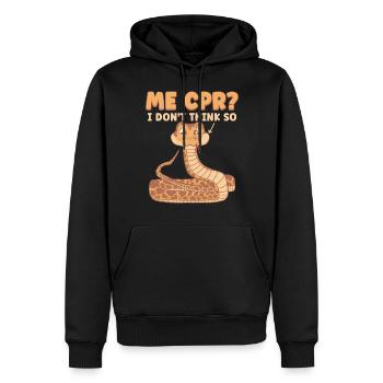 Ich Herz-Lungen-Wiederbelebung? Ich glaube nicht - Männer Premium Bio Hoodie - Schwarz - Vorne - Nico (187cm)