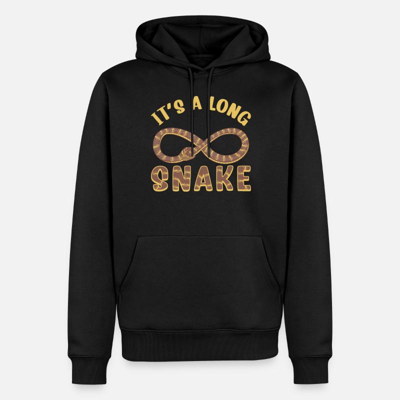 C’est un long serpent - Sweat à capuche Premium bio Homme - noir