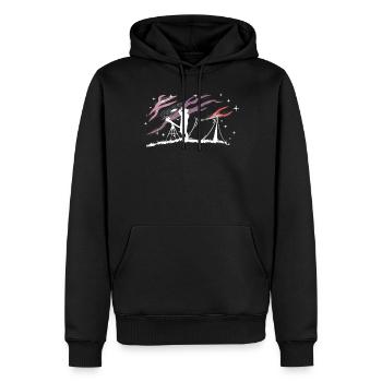 Sternenbeobachtung Astronomie - Männer Premium Bio Hoodie - Schwarz - Vorne - Nico (187cm)